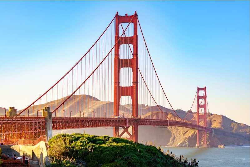Golden Gate Bridge in San Francisco, CA